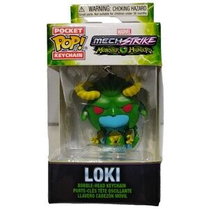 Loki Pocket Pop! Marvel Mech Strike Monster Hunters  Keychain Funko